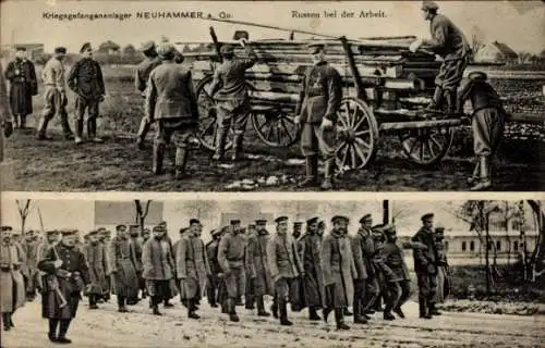 Ak Świętoszów Neuhammer am Queis Schlesien, Russen bei der Arbeit