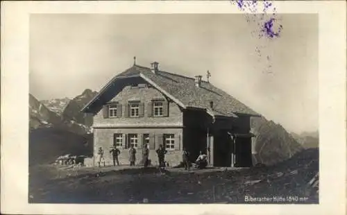 Ak Sonntag in Vorarlberg, Biberacher Hütte