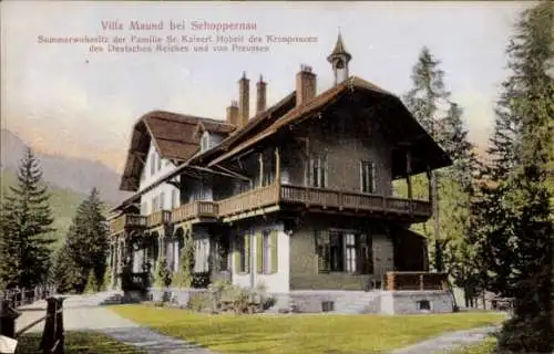 Ak Schoppernau in Vorarlberg, Sommerwohnsitz der Familie des Kronprinzen des Deutschen Reiches