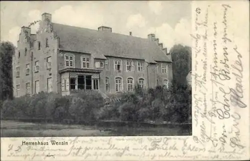 Ak Wensin in Schleswig Holstein, Herrenhaus