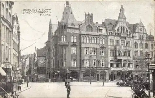 Ak Kiel, Dänische Straße, Markt