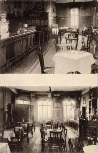 Ak Witten an der Ruhr, Restaurant zum Biedermeier, Innenansichten