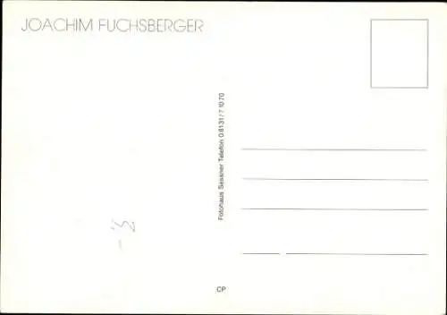 Ak Schauspieler Joachim Fuchsberger, Portrait, Autogramm