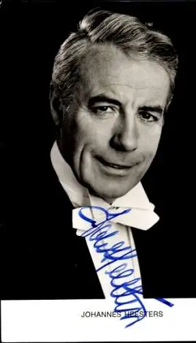 Ak Schauspieler und Sänger Johannes Heesters, Portrait, Autogramm