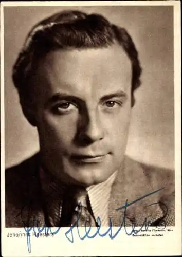 Ak Schauspieler und Sänger Johannes Heesters, Portrait, Autogramm