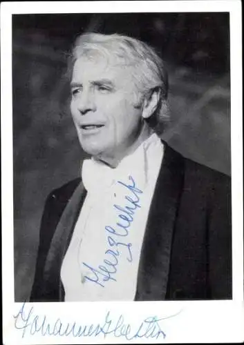 Ak Schauspieler und Sänger Johannes Heesters, Portrait, Autogramm