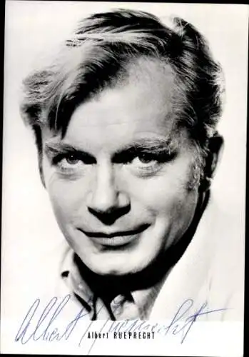 Ak Schauspieler Albert Rueprecht, Portrait, Autogramm