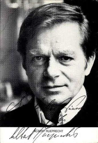 Ak Schauspieler Albert Rueprecht, Portrait, Autogramm