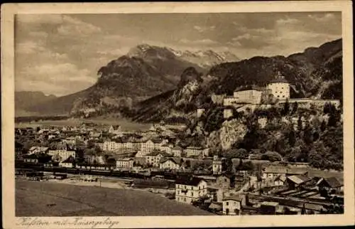 Ak Kufstein in Tirol, mit Kaisergebirge