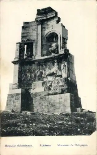 Ak Athen, Griechenland, Philopappus-Denkmal