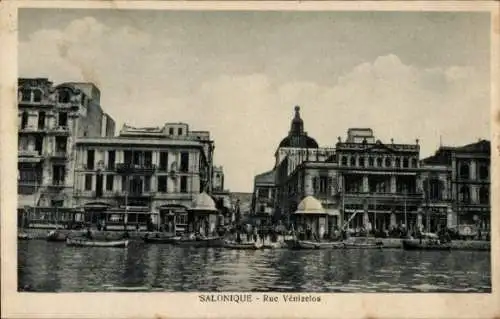 Ak Thessaloniki Griechenland, Venizelos-Straße
