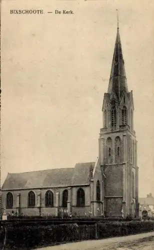 Ak Bixschoote Langemark Poelkapelle Westflandern, die Kirche