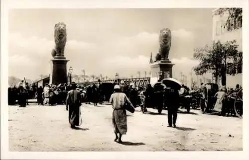 Ak Cairo Kairo Ägypten, Kasr el Nil Brücke