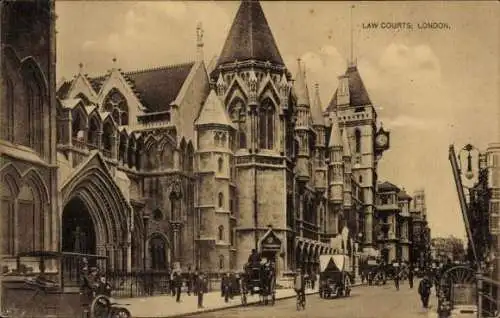 Ak London City England, Gerichte