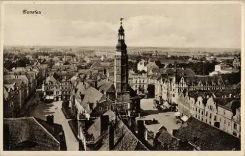 Ak Bolesławiec Bunzlau Schlesien, Gesamtansicht