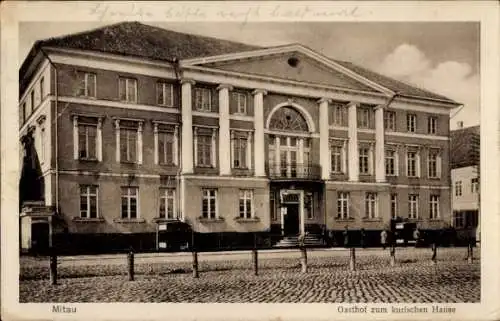 Ak Jelgava Mitau Lettland, Gasthof zum kurischen Hause