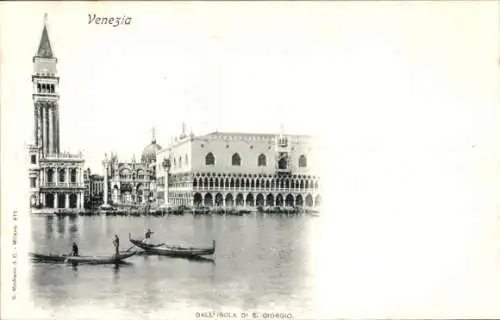 Ak Venezia Venedig Veneto, Dall'Isola S. Giorgio