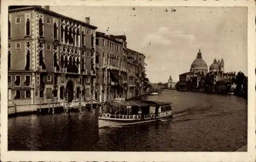 Ak Venezia Venedig Veneto, Palazzo Franchetti e Chiesa della Salute