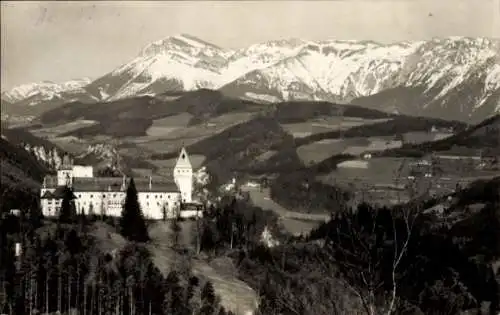 Ak Raach am Hochgebirge Niederösterreich, Schloss Wartenstein, Rax