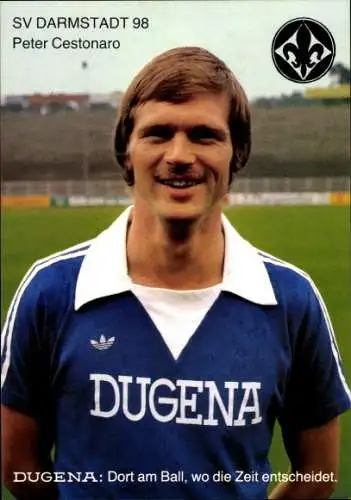 Autogrammkarte Fußball, Peter Cestonaro, SV Darmstadt