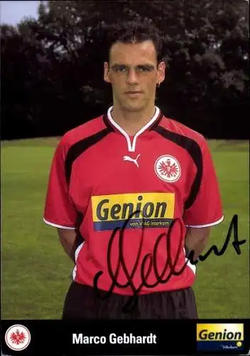 Autogrammkarte Fußball, Marco Gebhardt, Eintracht Frankfurt