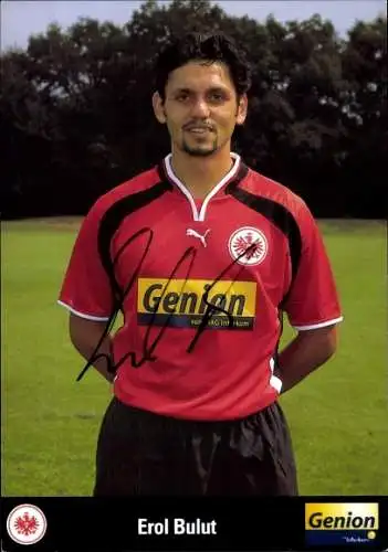 Autogrammkarte Fußball, Erol Bulut, Eintracht Frankfurt