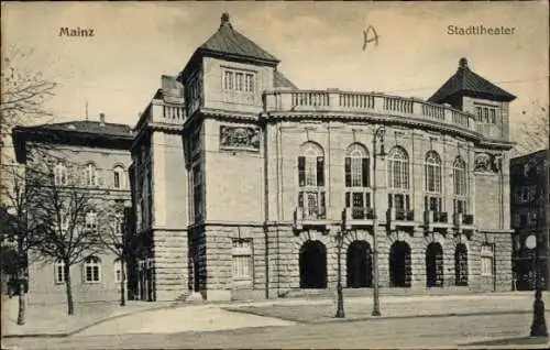 Ak Mainz am Rhein, Stadttheater