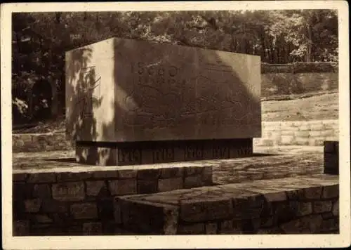 Ak Wiesbaden in Hessen, Neroberg, Denkmal des Füsilier Regiments von Gersdorff Kurhessisches No. 80