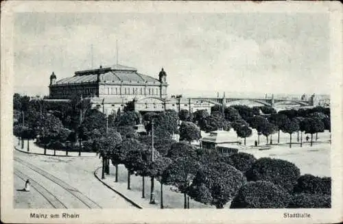 Ak Mainz am Rhein, Stadthalle