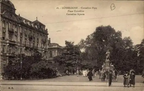 Ak Düsseldorf am Rhein, Cornelius Platz