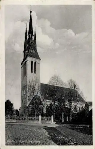 Ak Ditfurt am Harz, Bonifatiuskirche