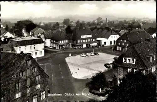 Ak Bockhorn in Oldenburg Friesland, Am Markt