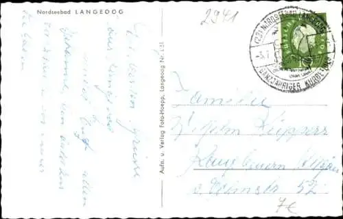 Ak Nordseebad Langeoog Ostfriesland, Leuchtturm, Strand, Düne