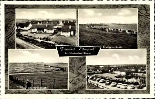 Ak Büsum Schleswig Holstein, Feriendorf Erlengrund, Erlengrundbucht, Parkplatz