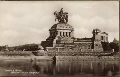 Ak Koblenz am Rhein, Kaiser-Wilhelm-Denkmal