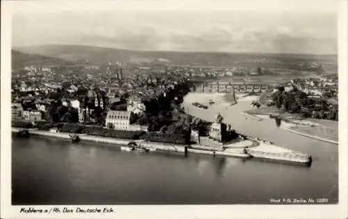 Ak Koblenz am Rhein, Deutsches Eck