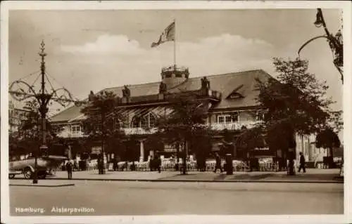 Ak Hamburg Mitte Neustadt, Alsterpavillon