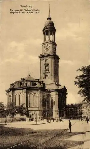 Ak Hamburg Mitte Neustadt, Michaeliskirche, Kirche St. Michaelis, Michel