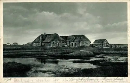 Ak Insel Sylt in Nordfriesland, Bauernhaus