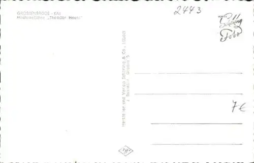 Ak Großenbrode in Ostholstein, Hochseefähre Theodor Heuss