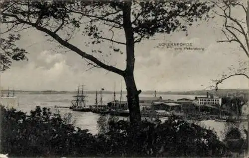 Ak Ostseebad Eckernförde, Blick vom Petersberg