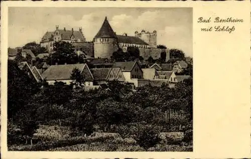 Ak Bad Bentheim, Gesamtansicht, Schloss