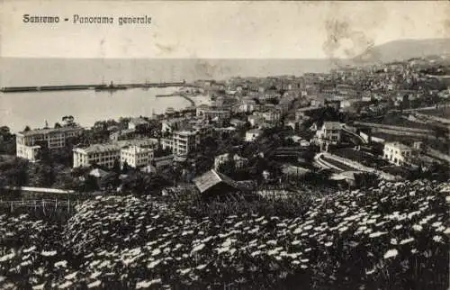 Ak San Remo Ligurien, Panorama