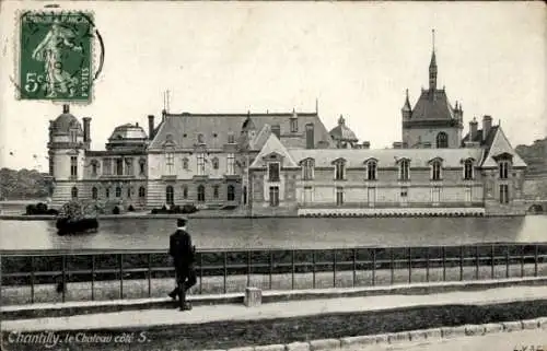 Ak Chantilly Oise, Schloss, Südseite