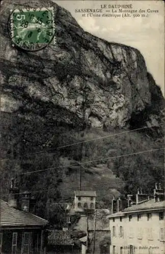 Ak Sassenage Isère, La Montagne des Cuves, Usine electrique