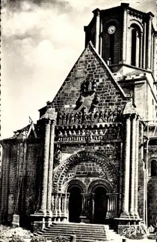 Ak Foret de Vouvant Vendée, Kirche, Portal