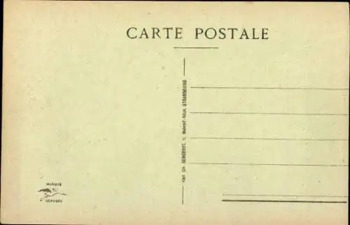 Ak Mulhouse Mülhausen Elsass Haut Rhin, Post, Neues Bassin