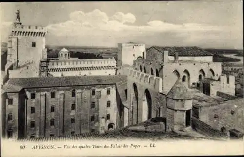 Ak Avignon Vaucluse, Palais des Papes