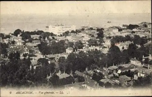 Ak Arcachon Gironde, Gesamtansicht