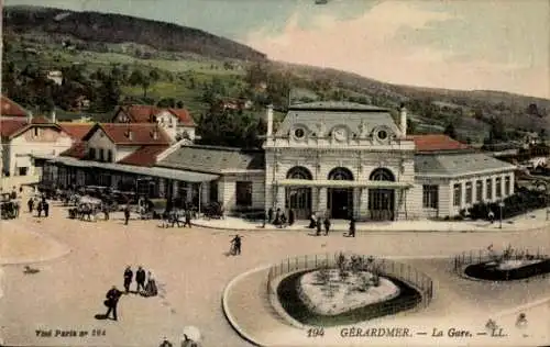 Ak Gérardmer Lothringen Vosges, Bahnhof